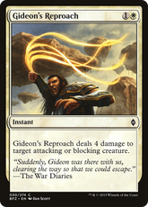 Repreensão de Gideon / Gideon's Reproach - Magic: The Gathering - MoxLand